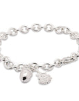 Tiny Beginnings Christening Silver Charm Bracelet