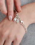 Tiny Beginnings Christening Silver Charm Bracelet