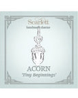 Tiny Acorn Silver Charm