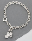 Tiny Beginnings Christening Silver Charm Bracelet