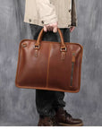 The Hemming Leather Laptop Bag | Vintage Leather Briefcase