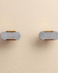 Ruhi Blue Stone Brass Drawer Knobs