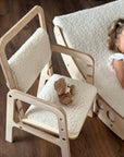 Adjustable Children Chair in Vanilla Lamb Finish