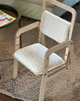 Adjustable Children Chair in Vanilla Lamb Finish