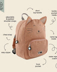 Kids' Adventure Backpack – Water-Repellent & Adjustable Straps by Trixie Baby at brixbailey.com