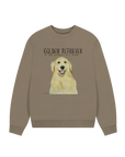Golden Retriever Vibes: Sustainable Women's Oversized Sweatshirt