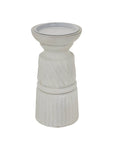 Hand Carved White Candle Holder