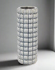Grey Bubble Textured Ceramic Vase