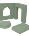 Aesthetic Soft Play Set for Toddlers, 4 Elements - Olive Green