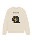 Comfy, Cozy, & Cute: The Black & Tan Dachshund Oversized Sweatshirt"