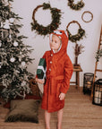 Bamboo Terry Kids Bathrobe with Fox Design