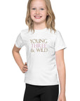 Young THREE & Wild 3rd Birthday T-Shirt Personalised