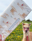 Travel Changing Mat - Alpacas