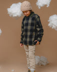 100% Baby Alpaca Cable Hat for Kids - Wheat