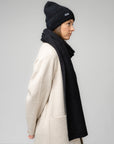 Natural Baby Alpaca and Merino Wool Light Fisherman's Rib Scarf