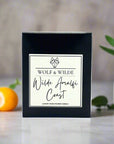 Amalfi Coast luxury scented candle, premium handmade aromatherapy with citrus, herbs, and musk, vegan friendly, elegant soothing ambiance by Wolf & Wilde at brixbailey.com