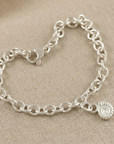 Ammonite Fossil Silver Charm