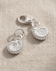 Ammonite Fossil Silver Charm