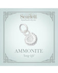 Ammonite Fossil Silver Charm
