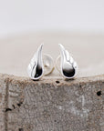 Angel Wing Silver Stud Earrings