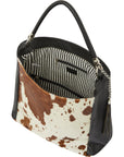Brix and Bailey Ethical Bag Brand Natural Animal Print Leather Shoulder Bag