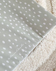 Anti-Roll Wedge Changing Mat - Sage Green Spotty Print