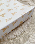 Anti-Roll Wedge Baby Changing Mat - Teddy Bears print