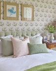 Antonia Blush Trellis Cushion Cover
