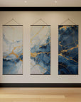 Blue Kintsugi Tapestry