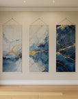 Blue Kintsugi Tapestry