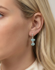 Aquamarine Gemstone Earrings | Serenity & Strength