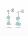 Aquamarine Gemstone Earrings | Serenity & Strength