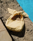 The Ella Linen Shoulder Bag in yellow