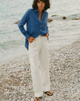 The Gina Oversized Shirt in Klein blue