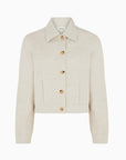 The Elba Cropped Jacket in beige