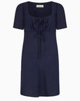 The Clementine Mini Dress in navy blue