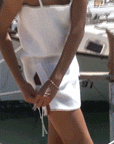 The Livia Tunic Top in off-white