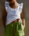 The Charlotte Shorts in apple green