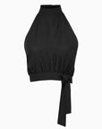 The Ronja Halterneck Top in black