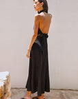 The Ronja Halterneck Top in black