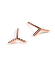 Rose Gold and Silver Arrow Earrings