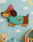 Playful Doggy Wall Clock-0