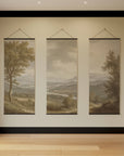 Vintage River Scene Tapestry