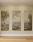 Vintage River Scene Tapestry