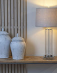 Elegant Bloomville Ginger Jar | Handcrafted Stone Decor