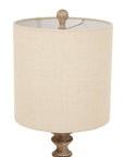 Elegant Pallido Candlestick Lamp | Linen Shade for Timeless Style