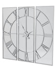 Large Round Mirrored Wall Clock