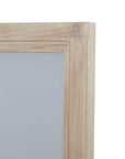 Tall Washed Wood Mirror with Rustic Window Design