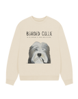Hairicane of Cozy Chaos – Bearded Collie Oversized Sweatshirt