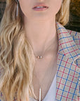 Airy Dots Choker – Elegant Sterling Silver & Rose Gold Jewelry by MyaMoon at www.brixbailey.com